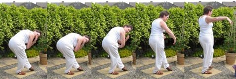 lower back exercise - gazing backwards at the moon