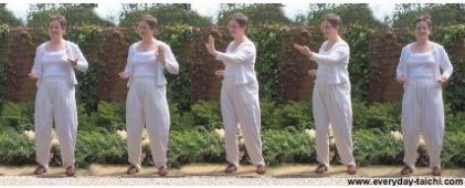 18 posture shibashi move turning the waist