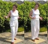 free qigong  exercise- - holding sun in one hand