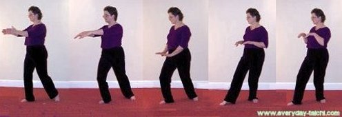 tai chi qigong move pushing the waves