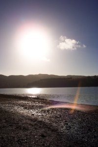 sunset by the loch