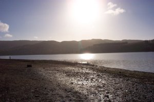 sunset by the loch